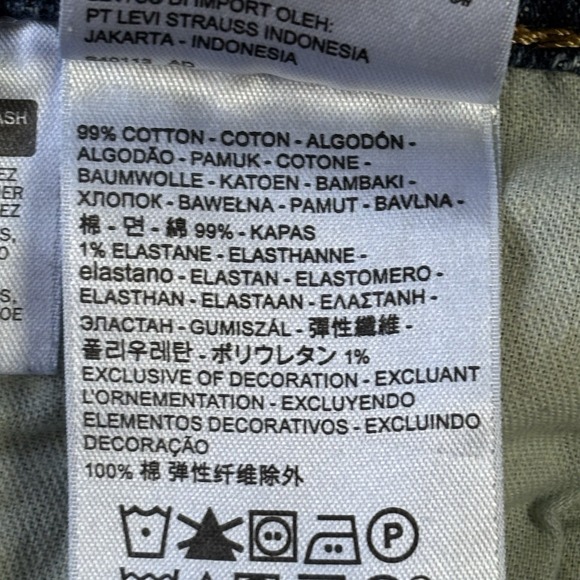 Levi's 505 Men's Jeans Size 33X 32 Stone Wash Straight Leg - Picture 12 of 12